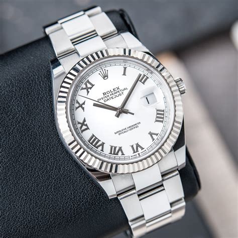 rolex datejust 41 roman numerals|Rolex Datejust 41 white gold.